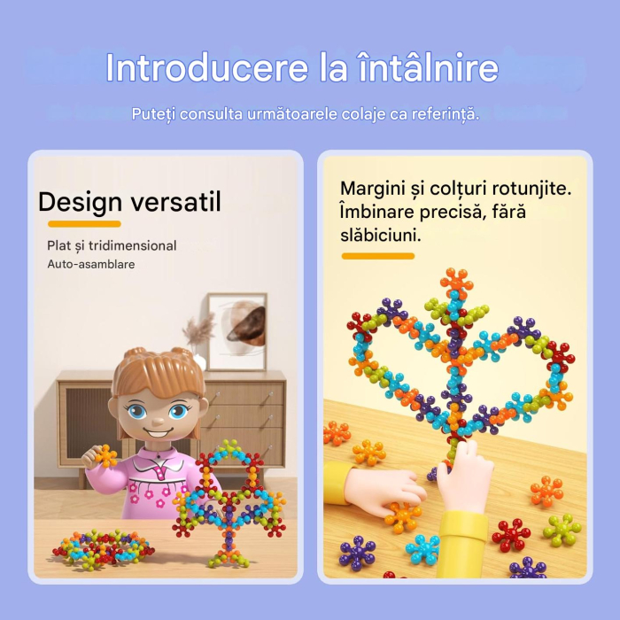 Joc educativ de asamblare, 200 piese de constructie pentru diferite forme geometrice - Copie [7]