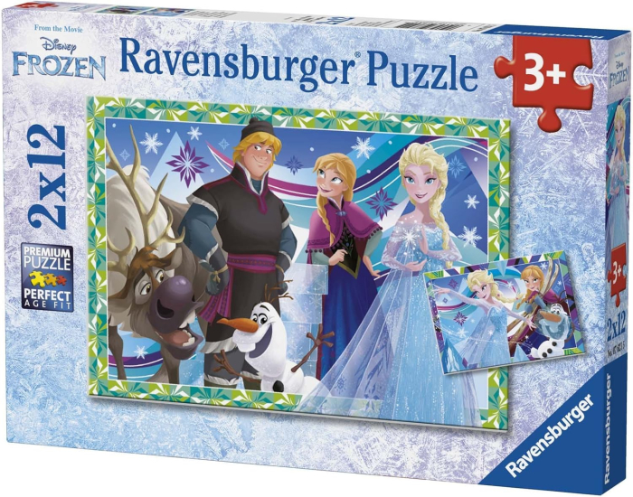 Puzzle dublu Frozen 2x12 piese Disney [1]