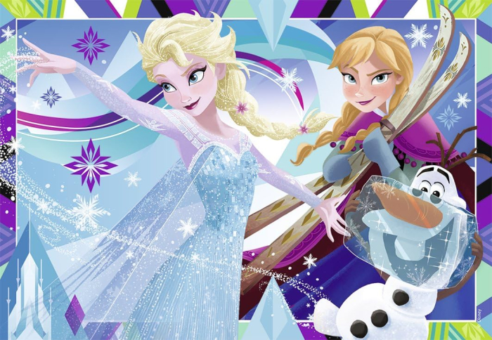 Puzzle dublu Frozen 2x12 piese Disney [5]