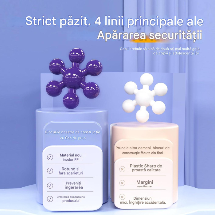 Joc educativ de asamblare, 150 piese de constructie pentru diferite forme geometrice [3]