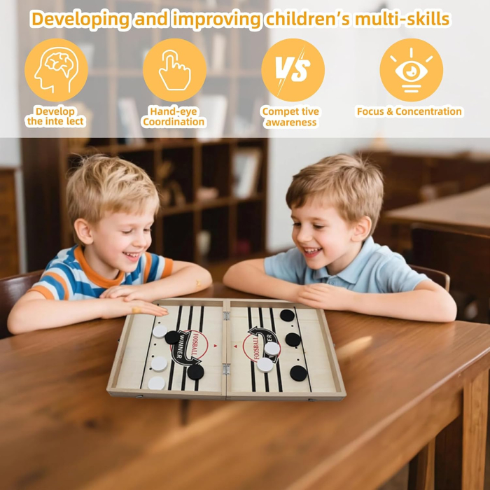 Joc interactiv 3 in 1 pentru 2 persoane, hochei de masa,  Șah, Gomoku [3]