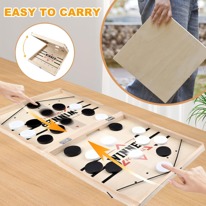 Joc interactiv 3 in 1 pentru 2 persoane, hochei de masa,  Șah, Gomoku [6]