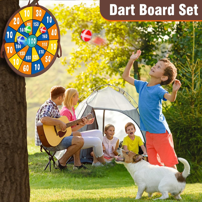 Joc 2 in 1 de aruncare a mingiilor cu prindere Velcro [5]