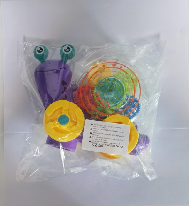 Jucărie educativă electrică melc muzical luminos – Transparentă [9]