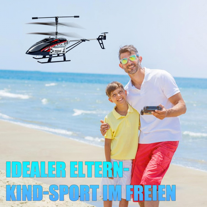 Elicopter de jucarie cu telecomanda cu funcție Gyro Hover, decolare/aterizare cu un singur buton, lumină LED [4]