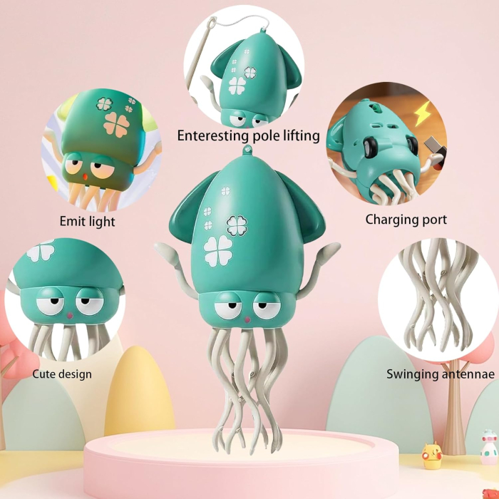 Jucărie reincarcabila USB, caracatita dansatoare care se taraste cu sunete si lumini [3]