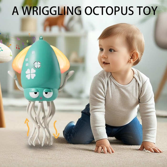 Jucărie reincarcabila USB, caracatita dansatoare care se taraste cu sunete si lumini [5]