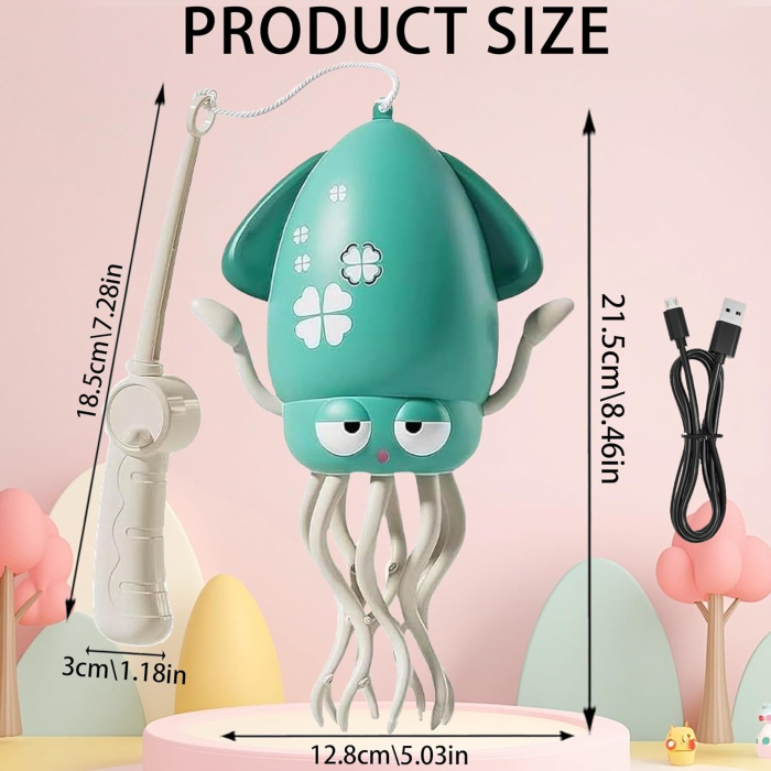 Jucărie reincarcabila USB, caracatita dansatoare care se taraste cu sunete si lumini [2]