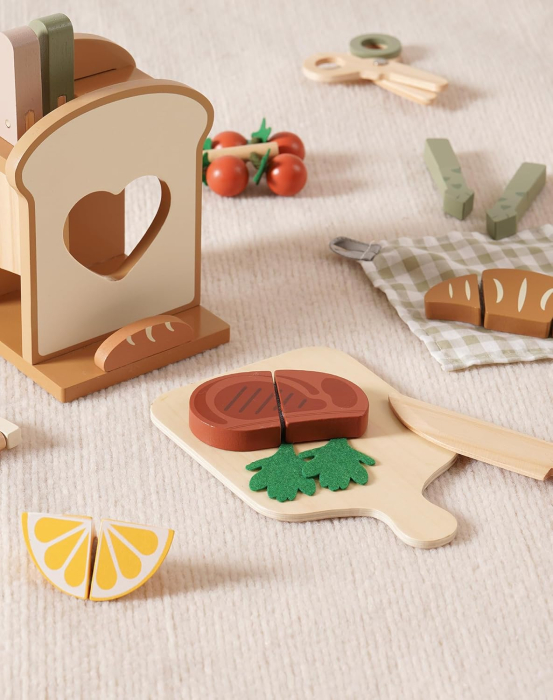 Accesorii de bucătărie pentru copii-Set de 16 piese, ustensile și multe altele, jucării de rol [7]