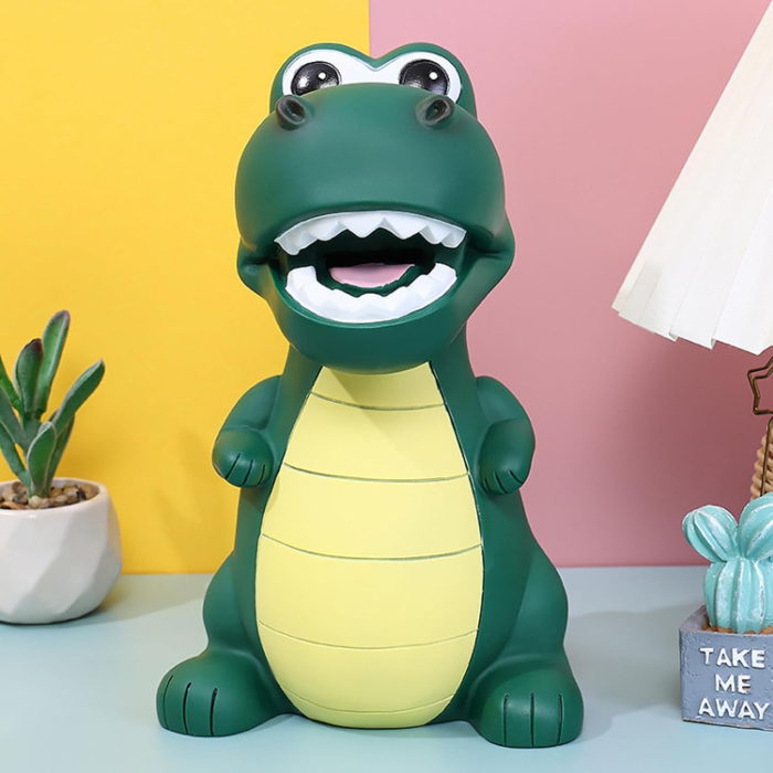 Dinozaur verde pusculita pentru copii [3]