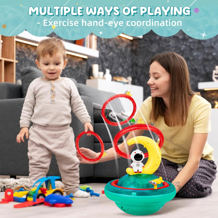 Jucarie electrica rotativa de apa, cu lumini, tip OZN [7]