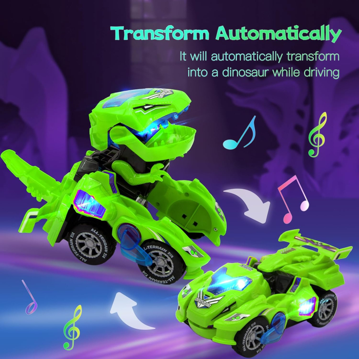 Jucarie Transformer robot- masina de curse cu telecomanda, sunete si LED-uri [3]