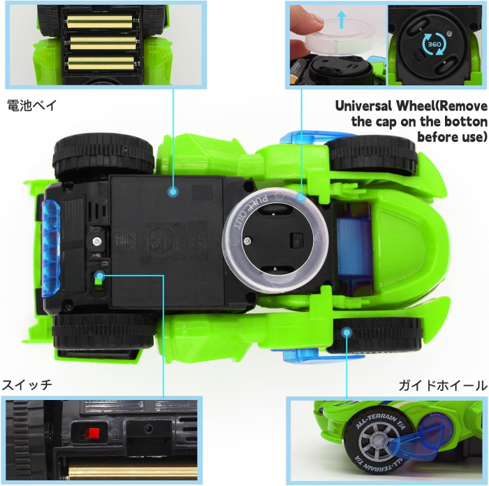 Jucarie Transformer robot- masina de curse cu telecomanda, sunete si LED-uri [6]