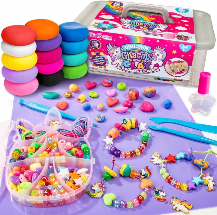 Kit de fabricare bijuterii unicorn pentru fete cu peste 200 piese [8]