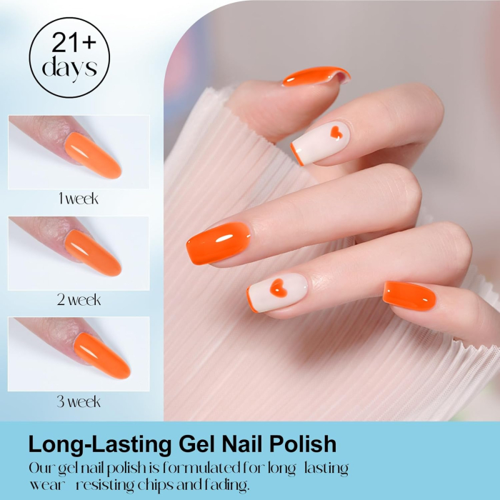 Kit de lac de unghii semi-permanent cu 12 culori, geluri UV DIY - Seria Ilustrație Candy [5]