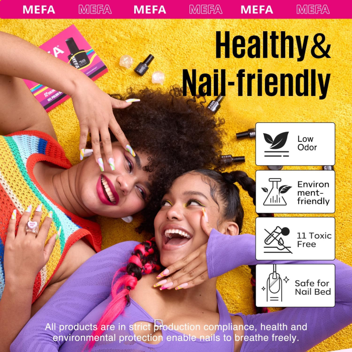 Kit de lac de unghii semi-permanent cu 12 culori și lampa UV 6 W, geluri UV [6]