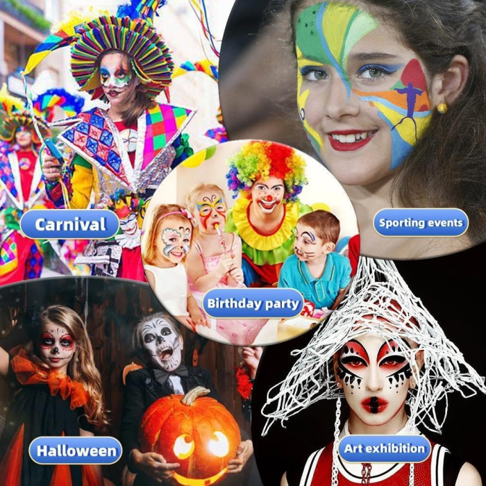 Kit de machiaj pentru copii cu 11 culori corporale [7]