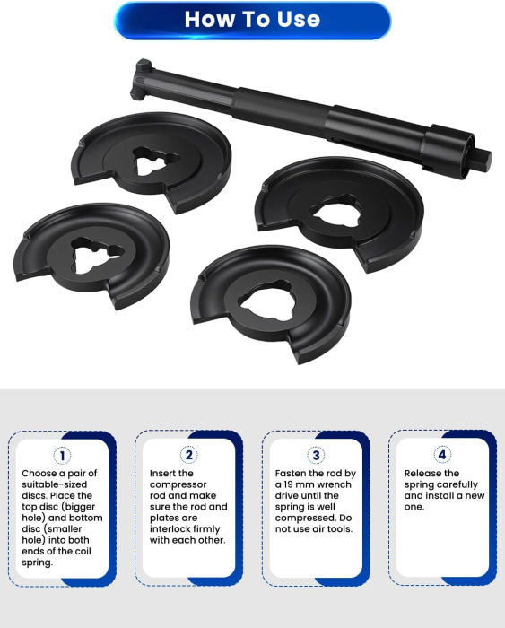 Presa Arcuri Suspensie ATPEAM, 5 Piese, 120-325 mm, Mercedes-Benz [4]