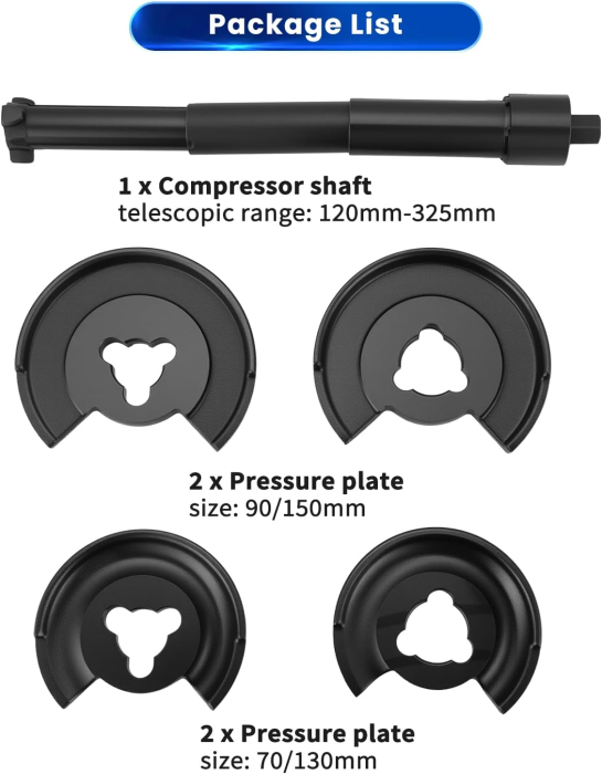 Presa Arcuri Suspensie ATPEAM, 5 Piese, 120-325 mm, Mercedes-Benz [3]