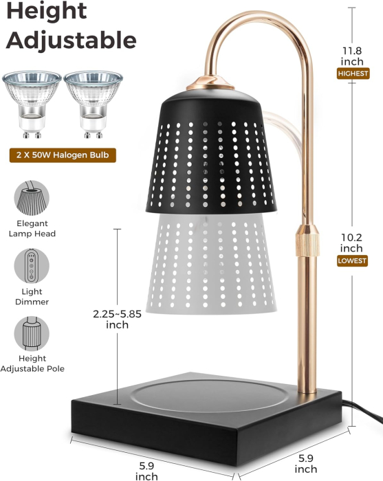 Lampa incalzire controlata a lumanarilor parfumate [6]