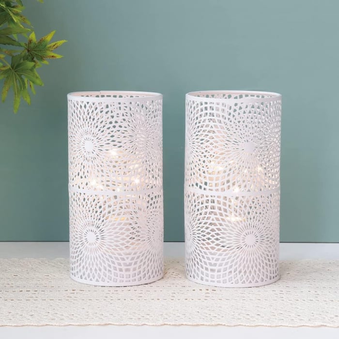 Lampi de masa metalice, fara fir H:19.5 cm set 2 bucati [5]