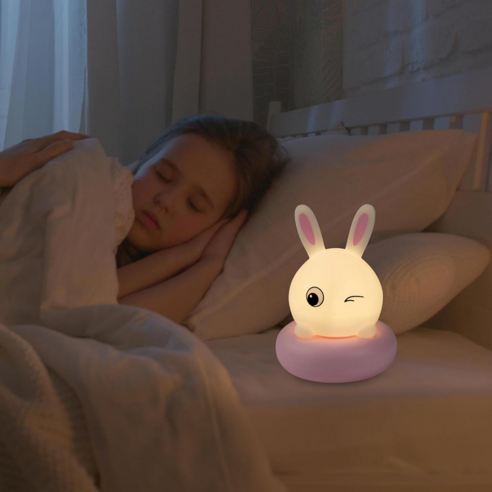 Lampa de veghe reincarcabila din silicon, Iepuras [4]
