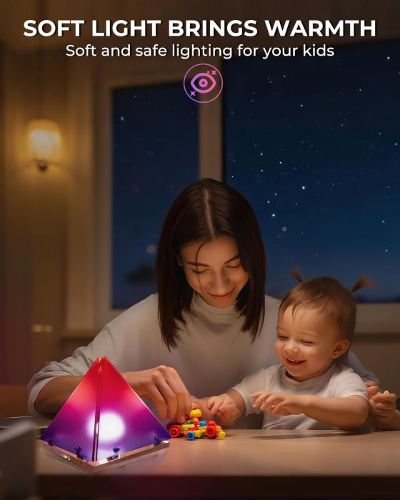 Lumină de noapte în formă de piramidă DIY cu temperaturi de culoare ajustabile [3]