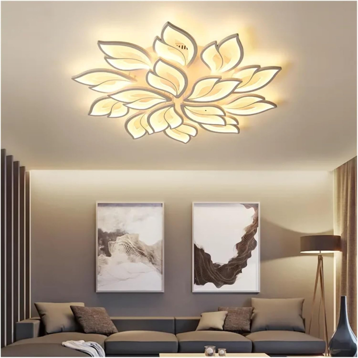 Lampa de plafon LED, lumina calda/rece, telecomanda [5]