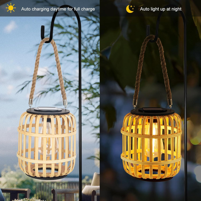 Lampa solara tip felinar pentru suspendare IP44 [3]