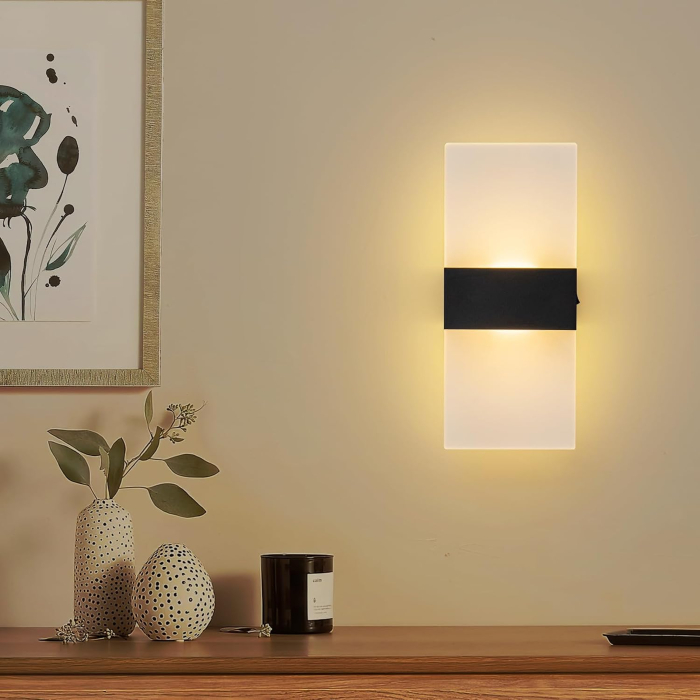 Set 2 Lămpi de Perete LED cu Touch – Lumină Alb Cald, 3 Niveluri de Intensitate, Baterie 4000 mAh, Fără Fir [5]