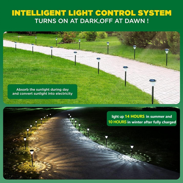 Lampi solare LED super luminoase, timp de iluminare de până la 14 ore, set 6 bucati [7]
