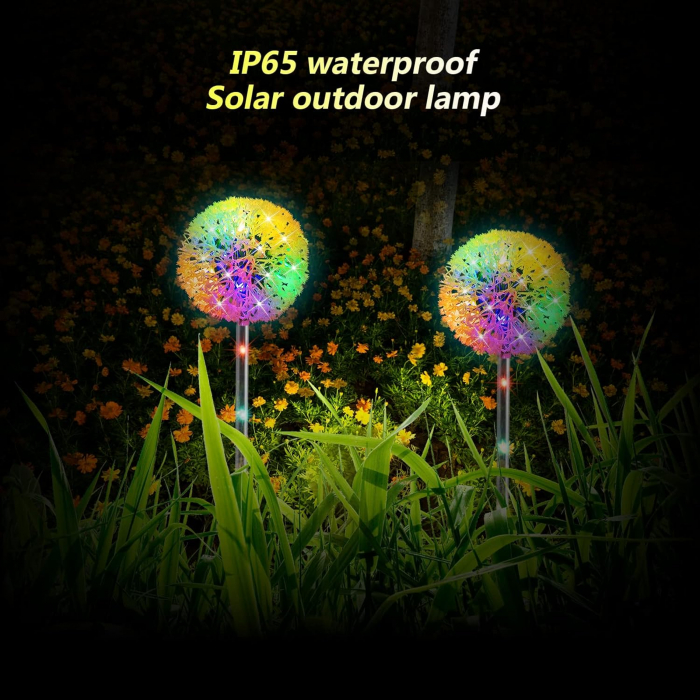 Lampi solare tip floare pentru gradina, cai de acces, impermeabile, de exterior set 4 Bucati [4]