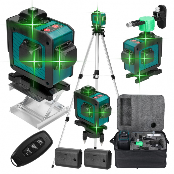 LASER NIVEL 360GR CU 16 LINII SI TREPIED- colt spart-utilizabil [4]