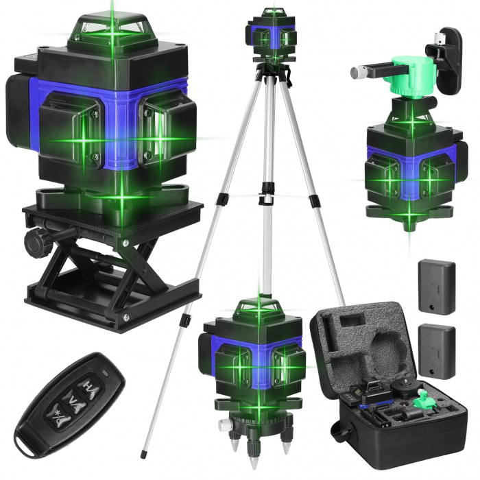 LASER NIVEL 360GR CU 16 LINII SI TREPIED- colt spart-utilizabil [6]