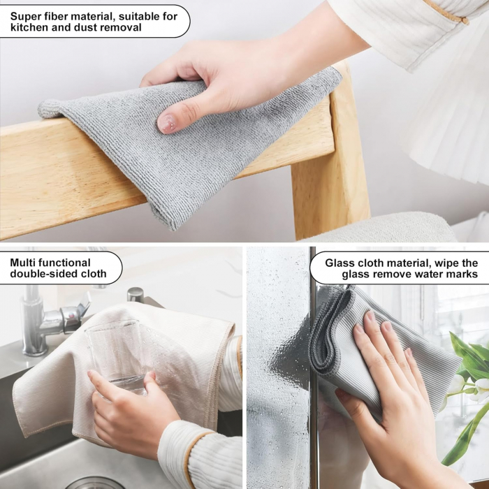 Lavete de lustruit din microfibră de sticlă 30 x 40 cm, set 12 bucati [3]