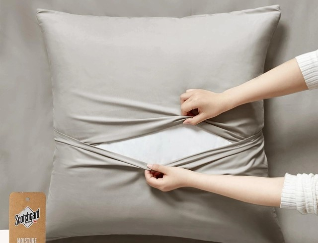 Lenjerie de pat cu uscare rapida 135x200  Gri 4 piese-2 huse pilote+ 2 huse perini 80x80 cm [5]