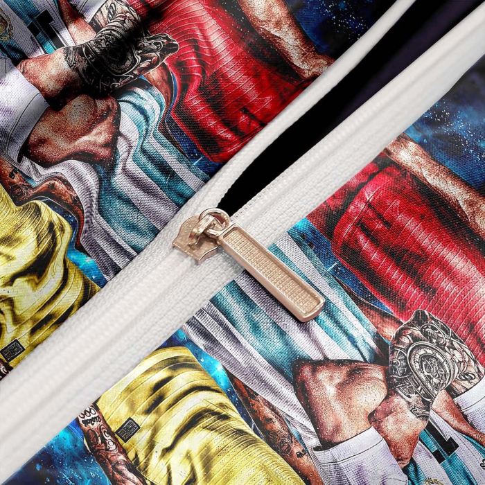 Lenjerie de pat Fotbalisti, husa pilota 200x200 cm, 2 fete perini 80x80 cm [2]