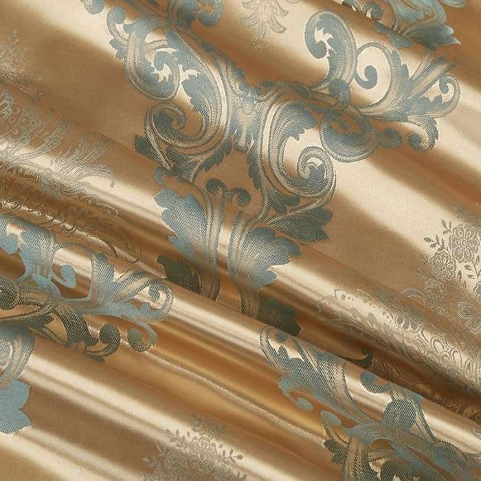 Lenjerie de pat din satin crem, husa pilota 200x200 cm, 2 fete perini 80x80 cm [3]