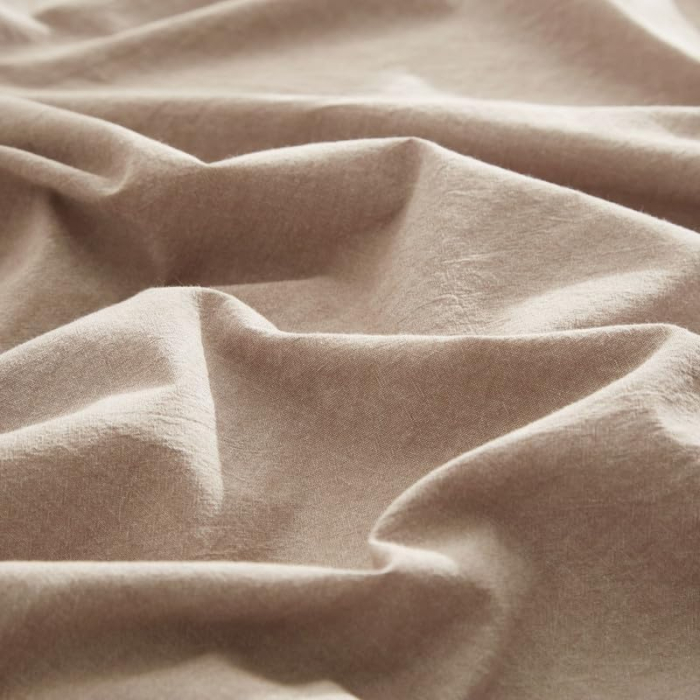 Lenjerie de pat 3 piese, husa pilota 240x220 cm, 2 fete perini 65x65 cm , kaki [4]