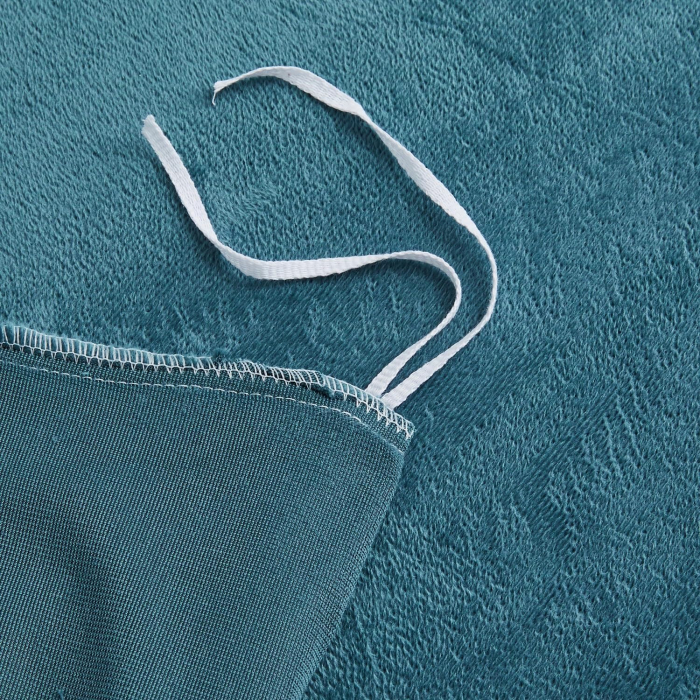 Lenjerie de pat albastra, husa pilota 260x240 cm cu 2 fete perini 65x65 cm [7]