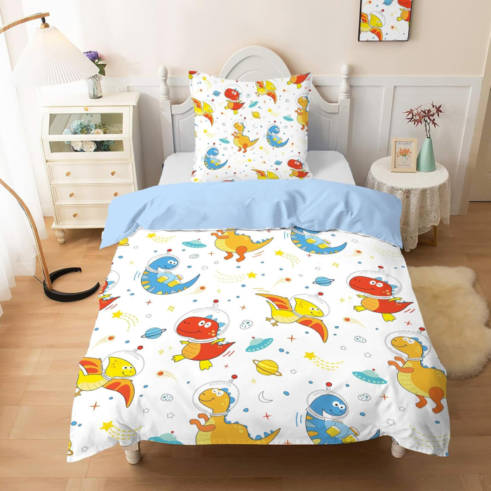 Lenjerie de pat pentru copii 2 piese-1 husa pilota 135x200 cm+ 1 husa perina 80x80 cm [2]