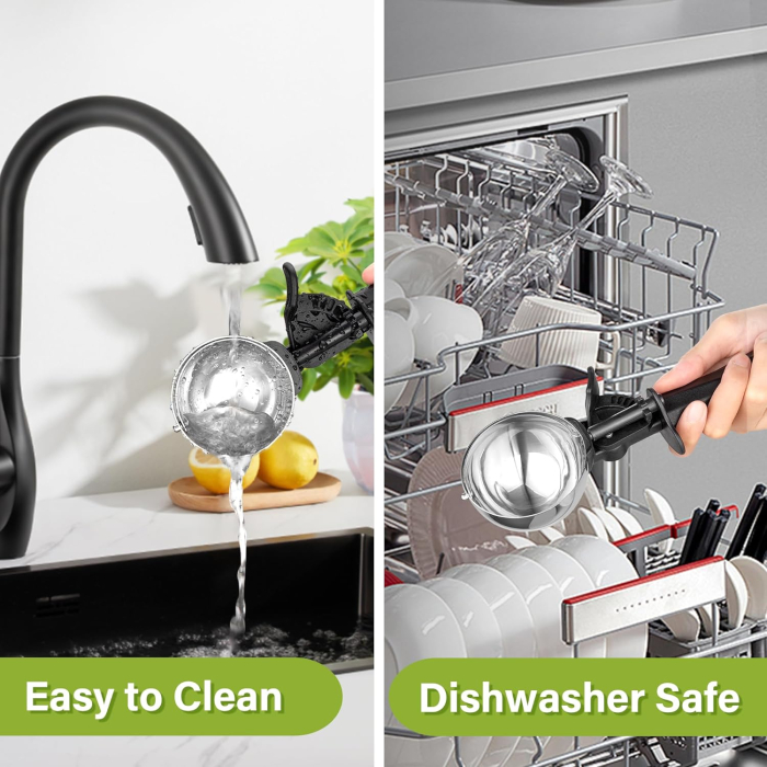 Lingură dozatoare de bile de inghețata din Oțel Inoxidabil – 60 mm, 55 ml [7]