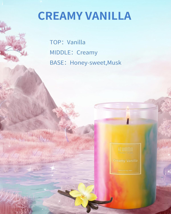 Lumanare ecologica parfumata coacăze negre și vanilie, din ceara de soia, 425 gr [5]