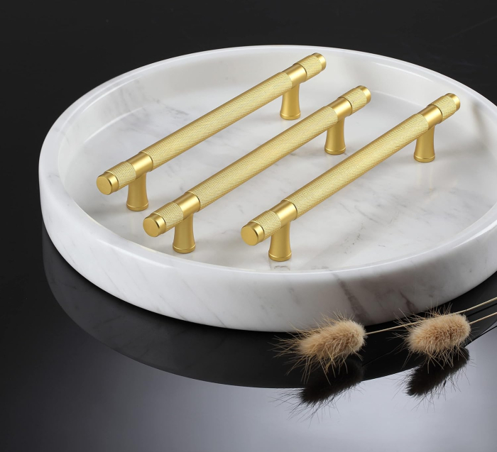 Manere aurii rotunde din zinc, lungime 160 mm intre gauri, 10 bucati [4]