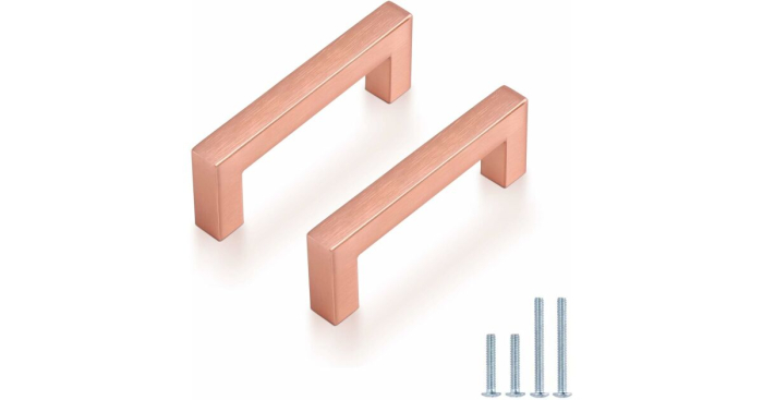 Manere Roz-aurii pentru dulapuri- 170 mm, 160mm intre gauri set 20 buc [1]