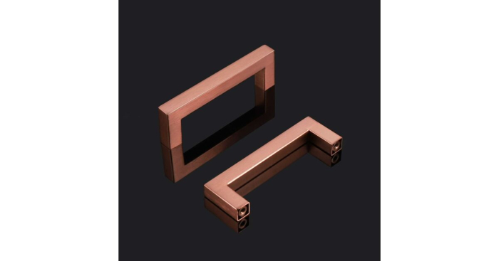 Manere Roz-aurii pentru dulapuri- 202 mm, 192mm intre gauri set 15 buc [2]