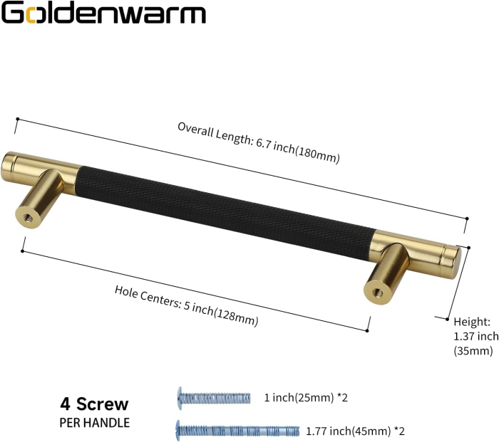Manere aurii cu zimti negri 180 cm, 128 cm intre gauri, set 10 bucati [2]