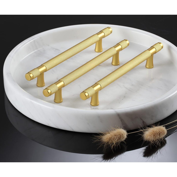 Manere aurii rotunde din zinc, lungime 96 mm intre gauri, 5 bucati [4]