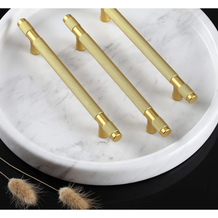 Manere aurii rotunde din zinc, lungime 96 mm intre gauri, 5 bucati [5]