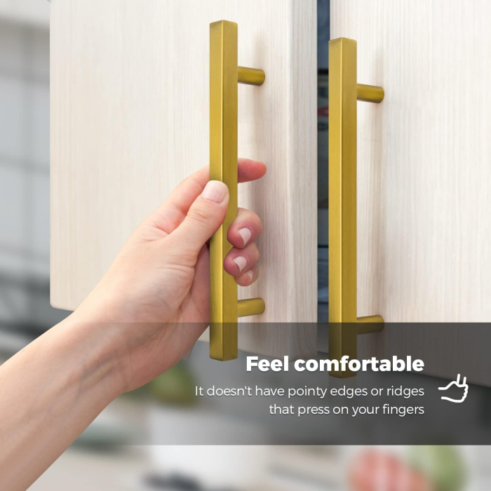 Manere aurii patrate din zinc, lungime 160 mm intre gauri, 5 bucati [5]